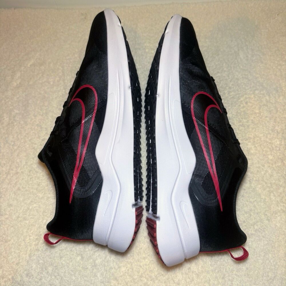 Nike Downshifter 12 Black  / Red Men’s Size 15 Sneakers - Picture 5 of 8